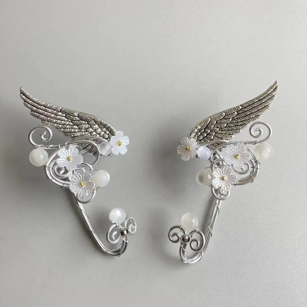 Reign of the Enchanted Forest Tiara Fairy Crown with Silver Branch Pendant
