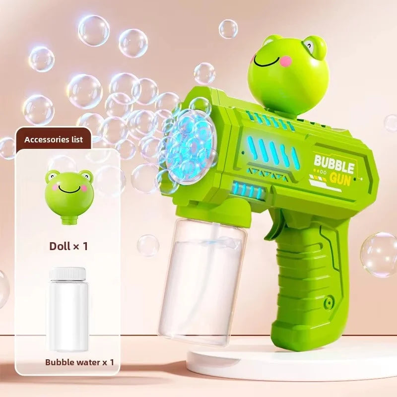 Childrens Electric Animals Bubble Machine Toys for Kids Elephant Rabbit Bear Automatic Bubbles Gun Outdoor Toy Birthday Gifts