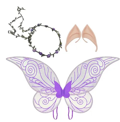 Butterfly Fairy Wings Flower Headband Fairy Ears