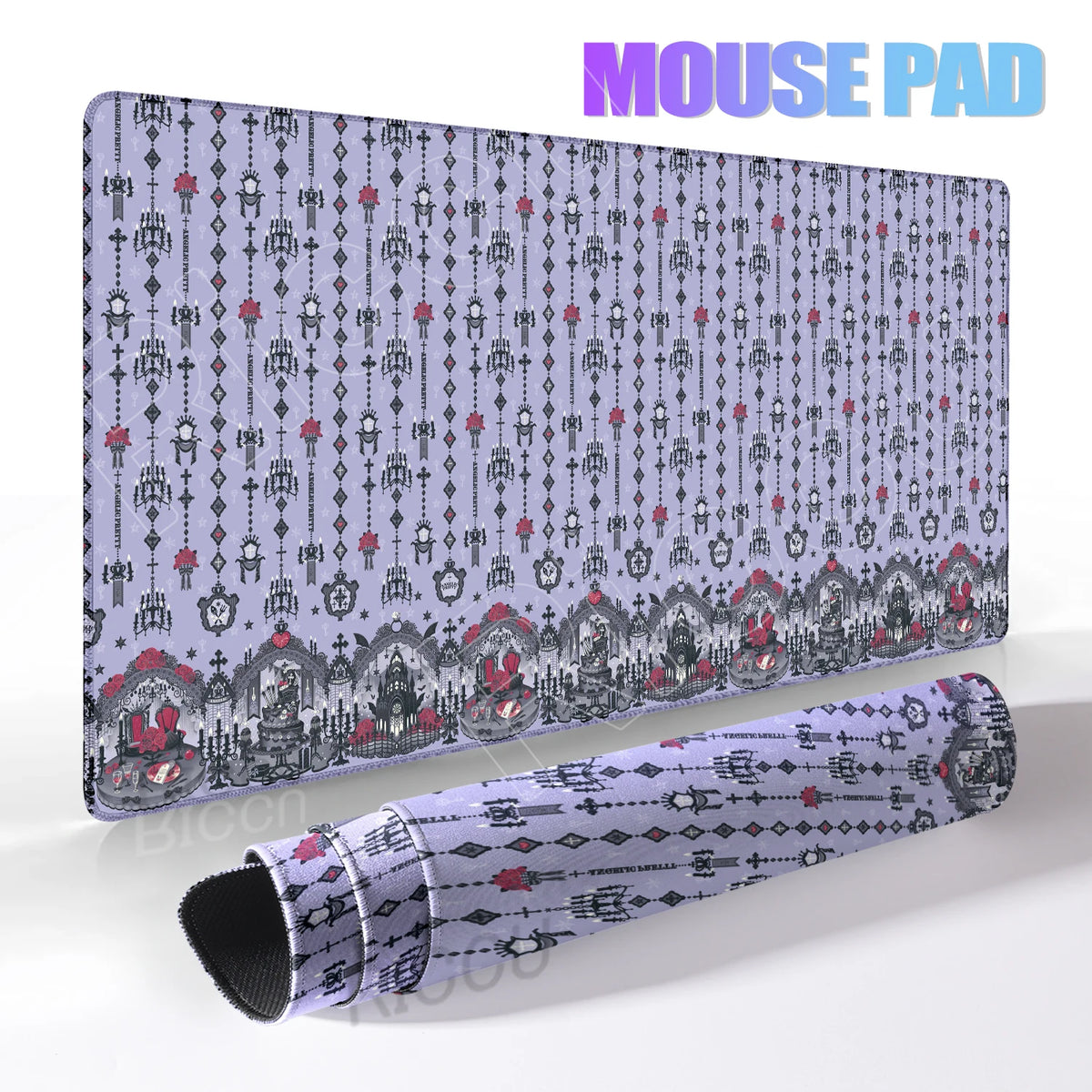 Cute Desk Pad Protector Pink Strawberry Cake Girl Kawaii Butterfly Mouse Pad Office Large Desk Mat Rubber Desk Accessories Pads