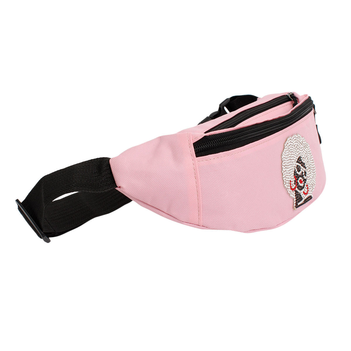 Women’s Fanny Pack Pink Afro Rhinestone
