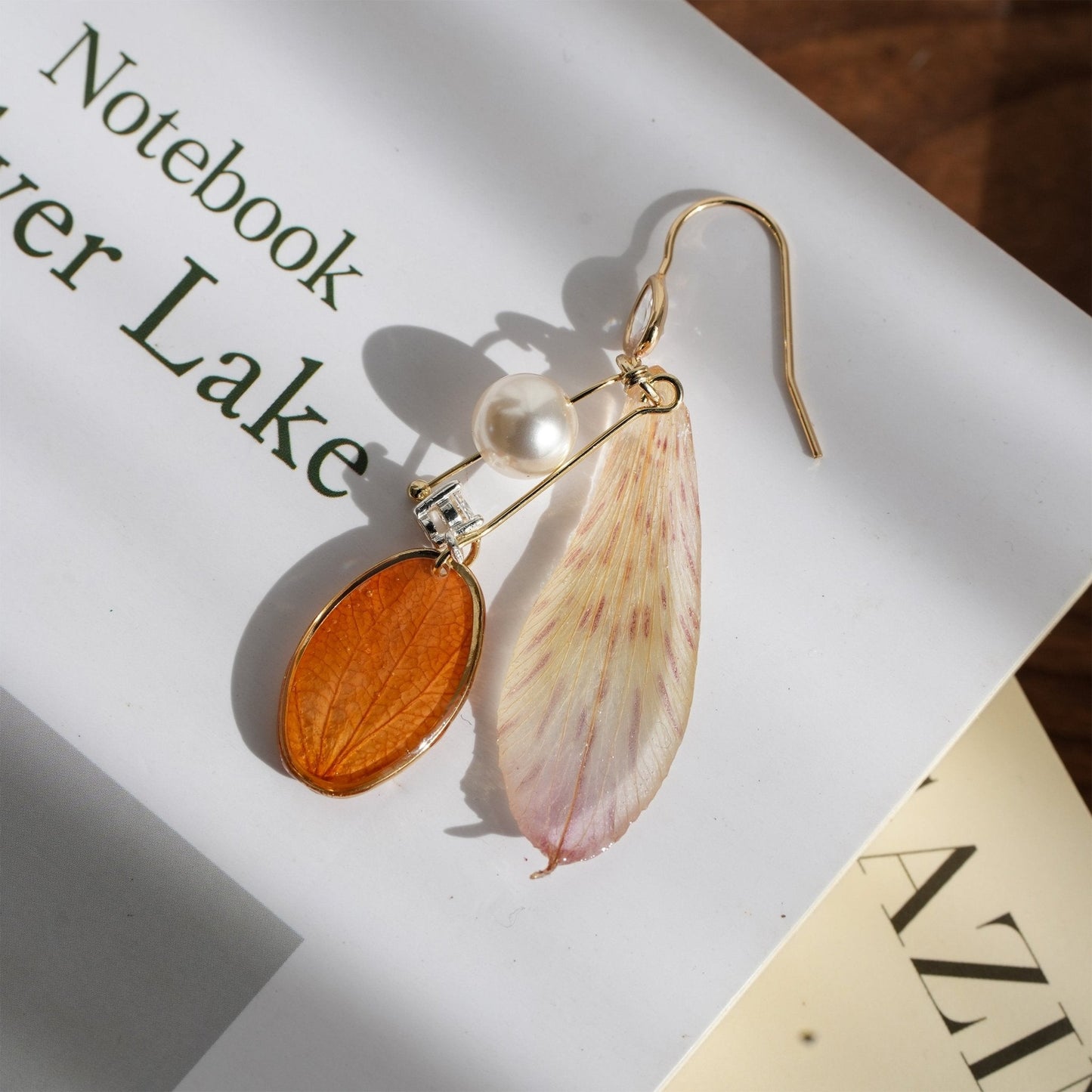 "Fairy Wings" Real Alstroemeria Petal Earrings