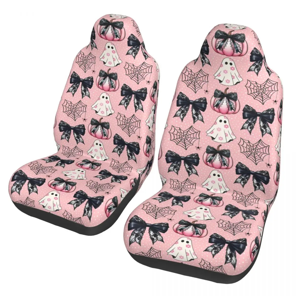 Pink Halloween Universal Car Seat Cover