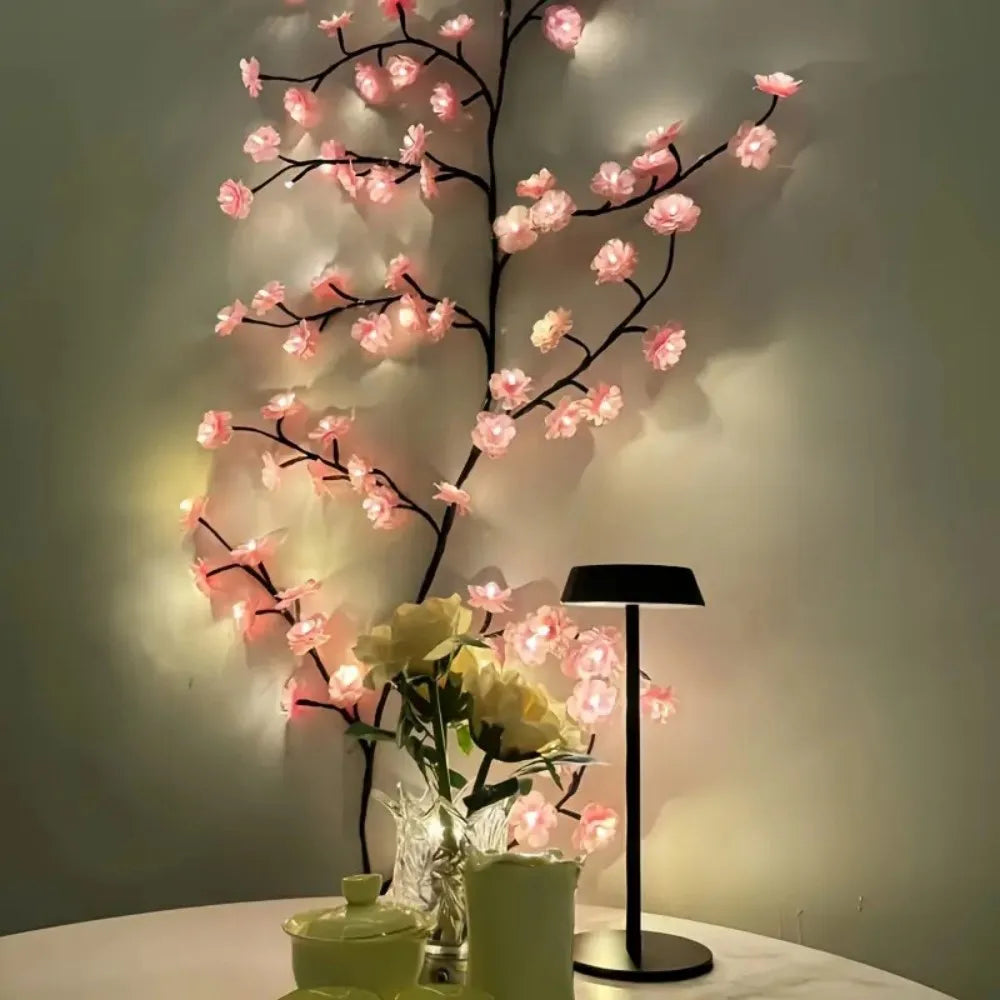 LED Cherry Blossom Tree Lights USB Powered Dimmable Lamp 1PC 72/96/144