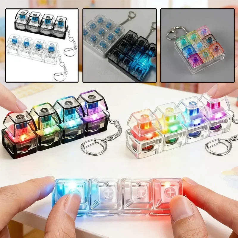 4-Keys Fidget Keyboard with Light