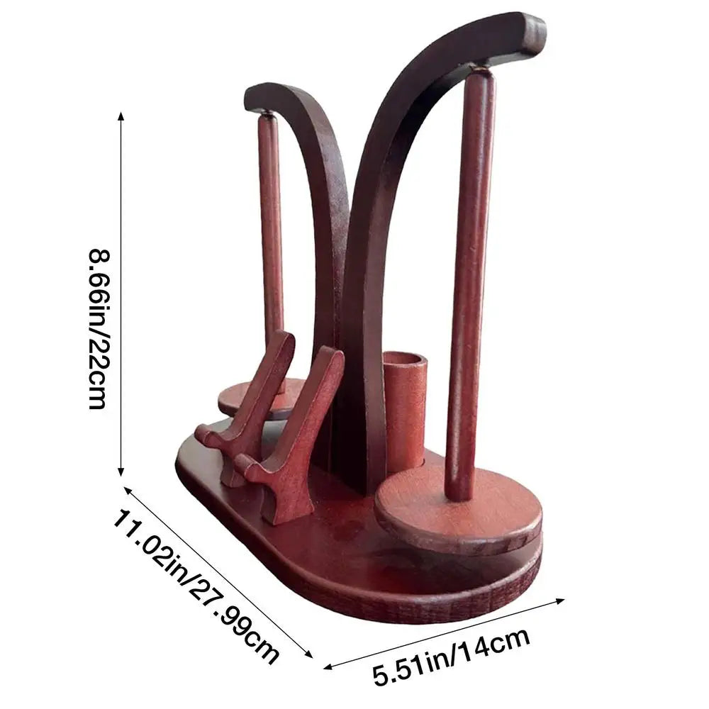Yarn Holder For Crocheting Magnetic Yarn Holder For Knitting And Crocheting Wooden Spinner Stand Dispenser For Birthdays