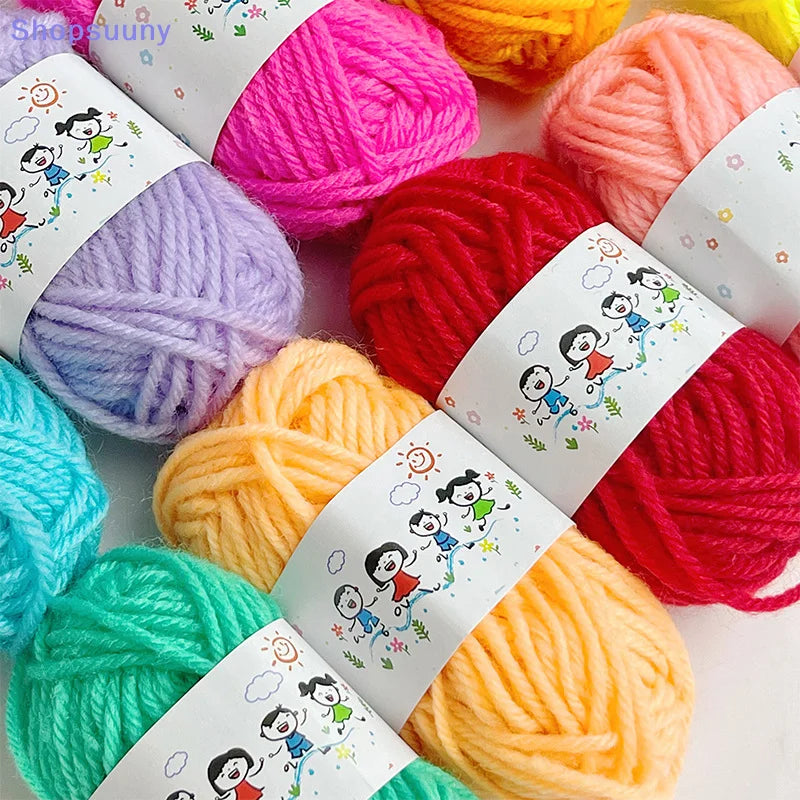 [SU]12Pcs Soft Warm DIY Cotton Wool Threads Soft Yarn Fine Quality Hand-Knitting Thread For Handmade Knitting Crochet Yarn[SU]