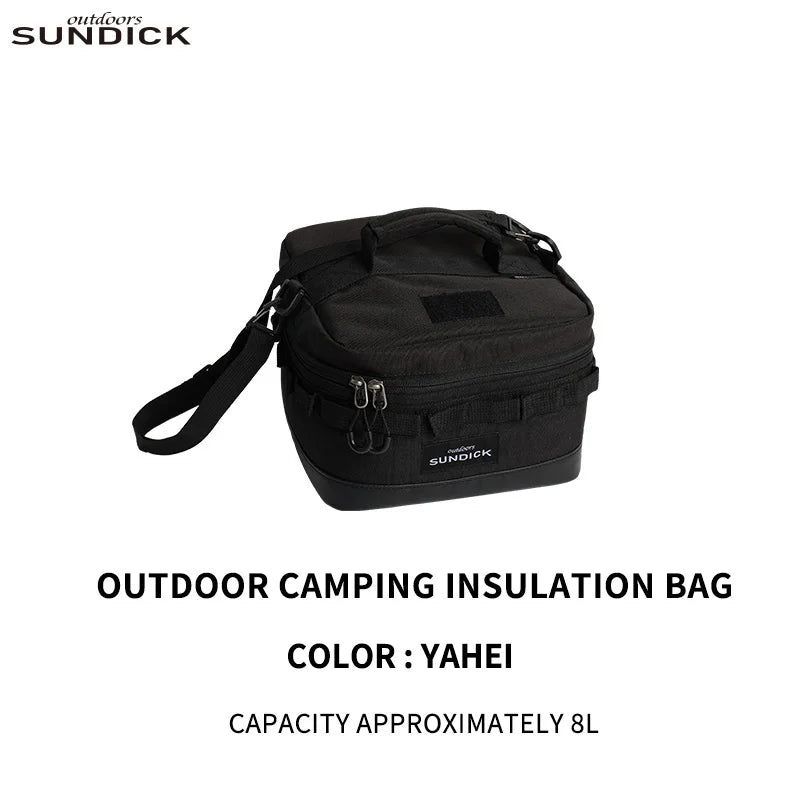 1 Black/Brown/Army Green/Camo Optional Camping Insulated Outdoor Camping Bowl Cup Storage Bag
