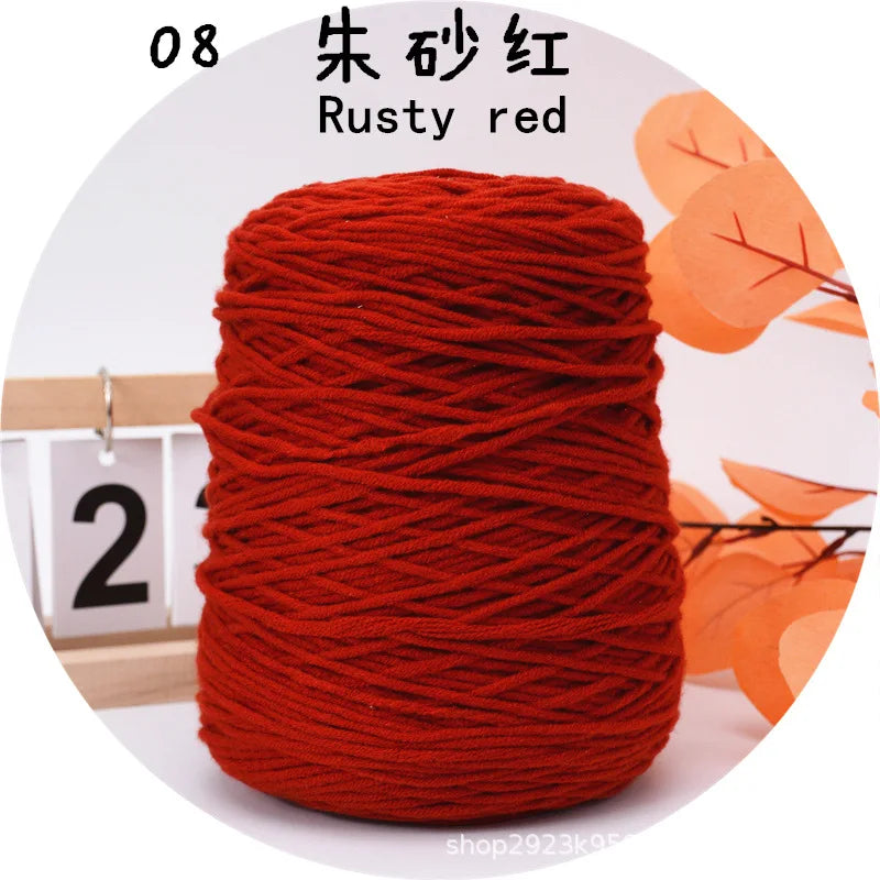 Hot Tufted Yarn Professional Yarn For Tufting Gun 8 Strands Cotton Yarn For 400g Diy Customized Rug Making Weaving Knitting Yarn