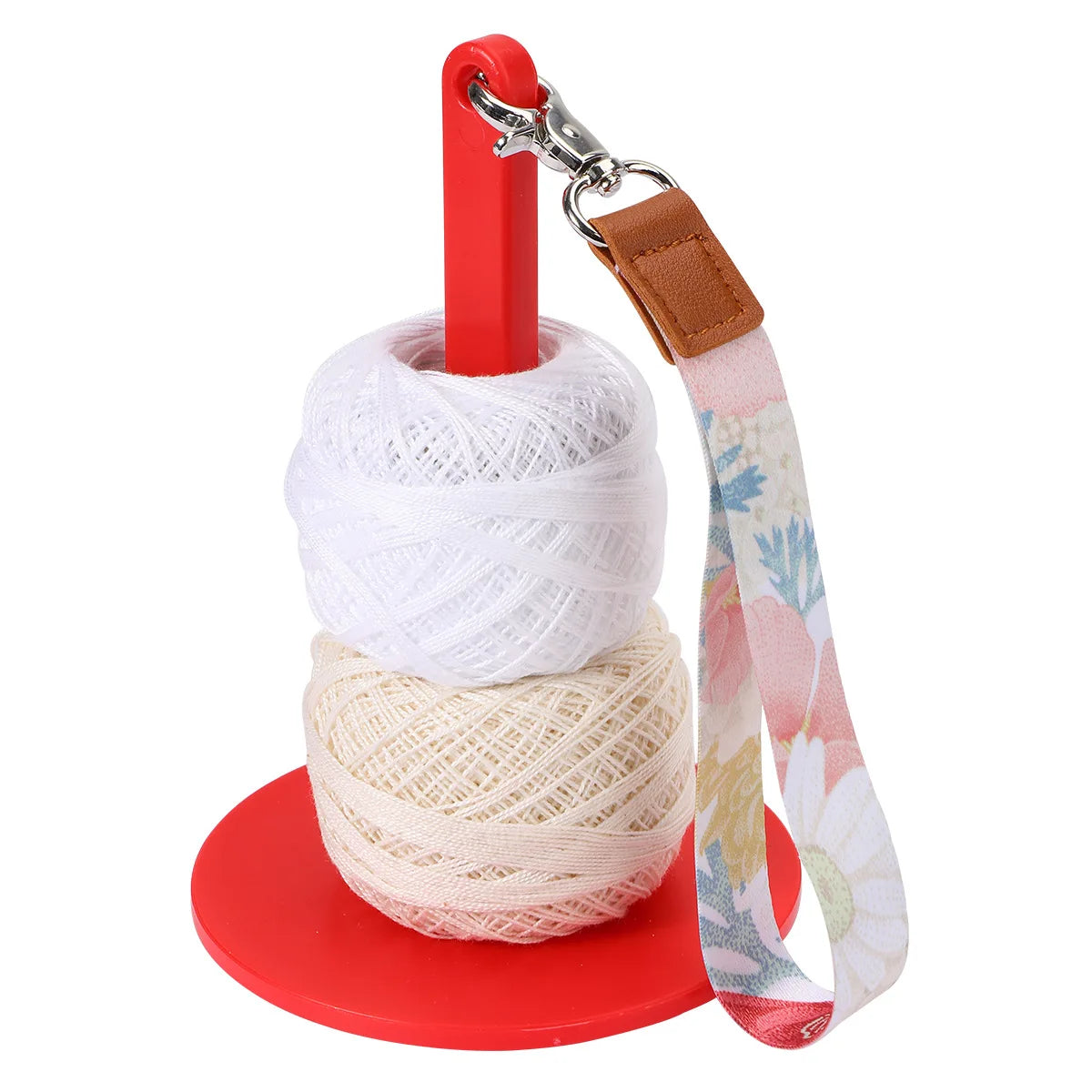 Red/lotus Root Pink/rose Red/Green/Blue Yarn Bracket/Creative Simple Portable Wrist Yarn Holder Acrylic Storage Wool Shaft