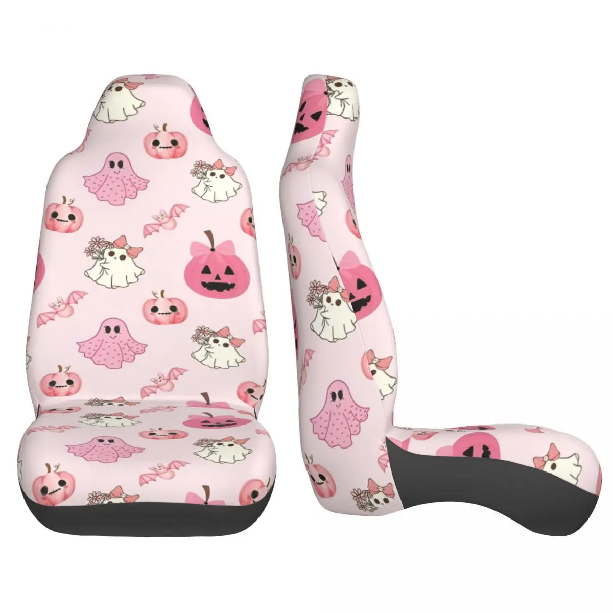 Pink Halloween Universal Car Seat Cover