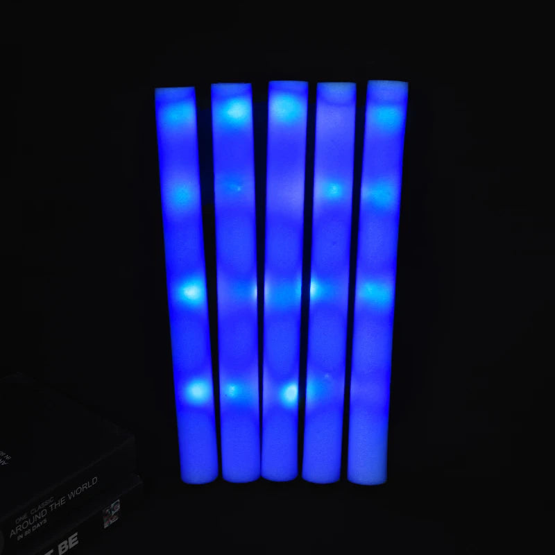 30Pcs RGB LED Glow Foam Tube Bulk