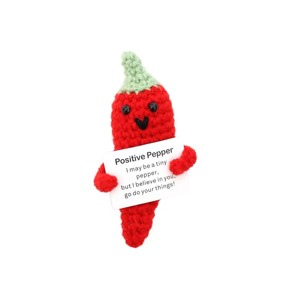 Knitted Positive Energy Potato Vegetable Fruit Pendant Knitting Wool Yarn Hand-Stitche Potato Potato Hug Pocket
