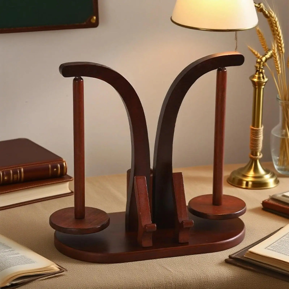 Yarn Holder For Crocheting Magnetic Yarn Holder For Knitting And Crocheting Wooden Spinner Stand Dispenser For Birthdays