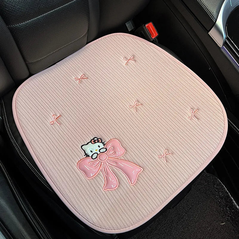 Hello Kitty Car Seat Cover Breathable Pad Mat For Auto Chair Cushion Car Front Seat Cover Four Seasons Anti Slip Mat