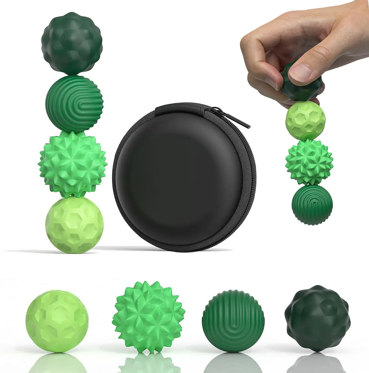 Silicone Magnetic Sensory Balls Fidget Toy Worry Balls Autism Calming Fidgeting Toys Anxiety Relief Stress Sensory Toy
