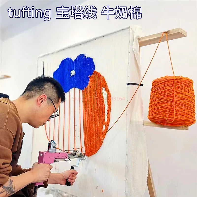 Hot Tufted Yarn Professional Yarn For Tufting Gun 8 Strands Cotton Yarn For 400g Diy Customized Rug Making Weaving Knitting Yarn