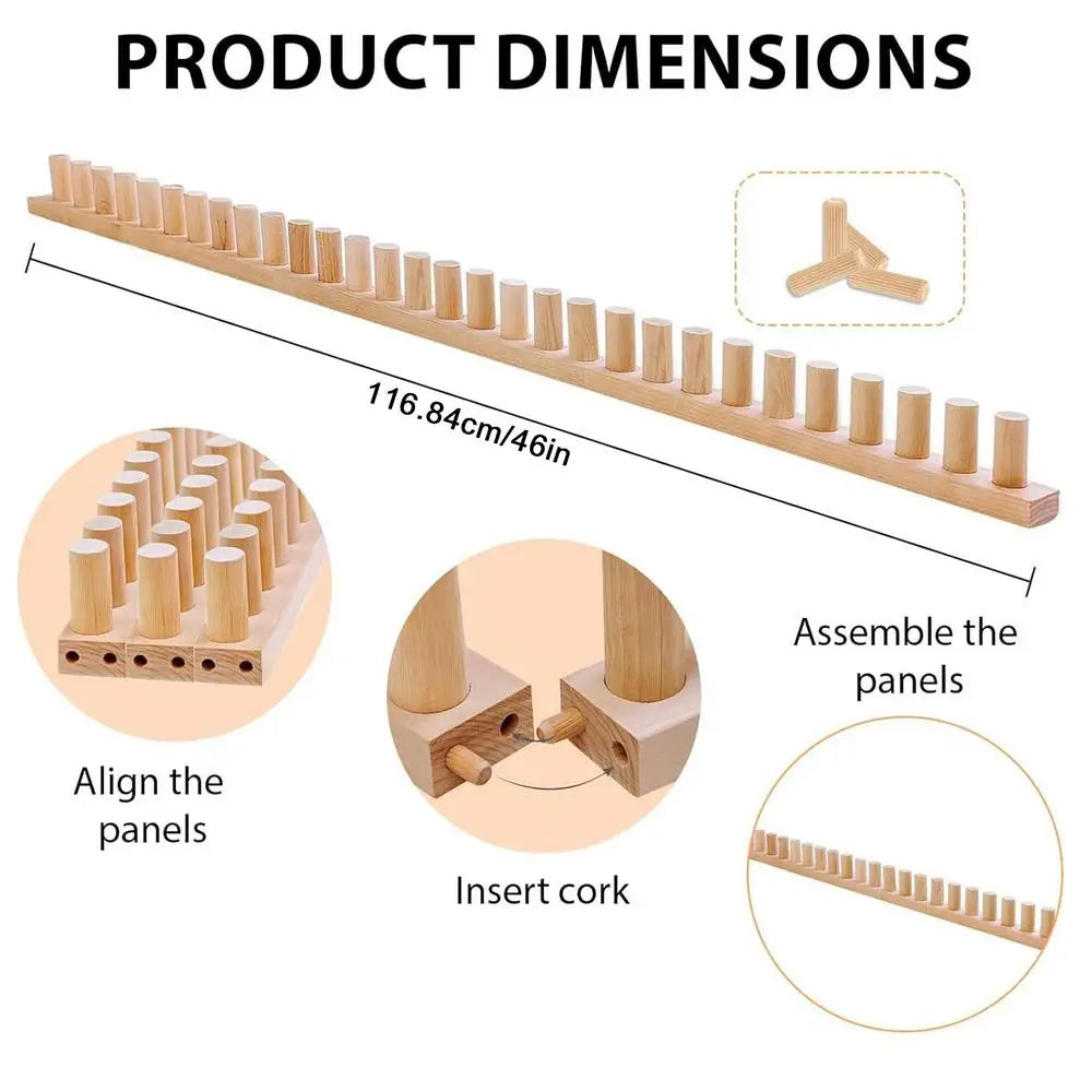 Hand Knitting Loom Chunky Crochet Loom Kit Hand Knitting Set For Crafts Hobby Beginners Weaving Blanket Scarf Sewing Cushion