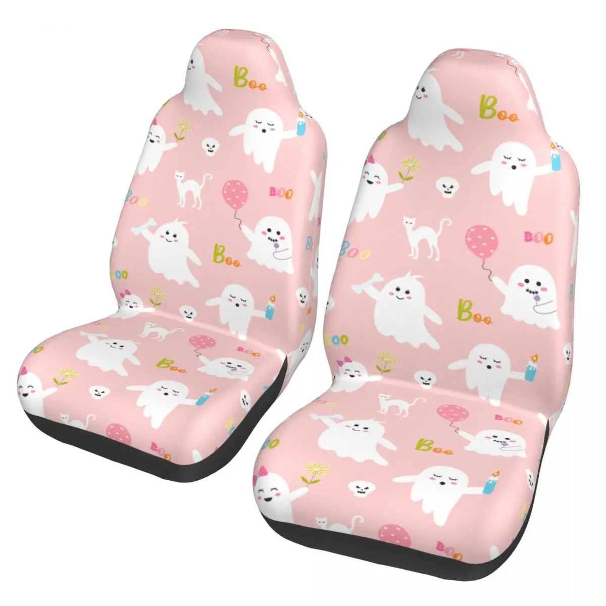Pink Halloween Universal Car Seat Cover
