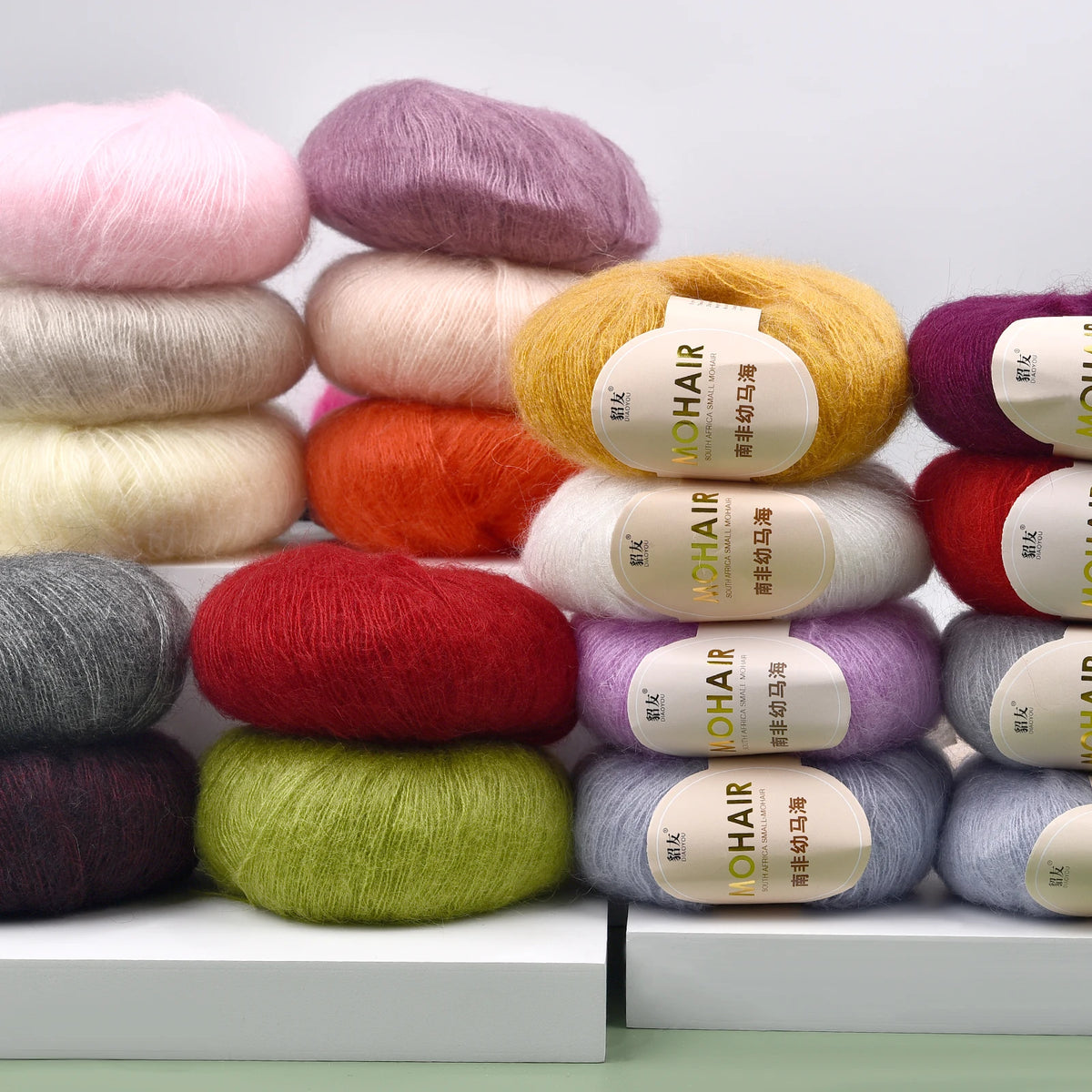 35colors 25g/Pc Mohair Yarn Extra Soft Warm Baby Wool Crochet Yarn For Hand Knitting Sweater Shawl Scarf DIY Material Supplies