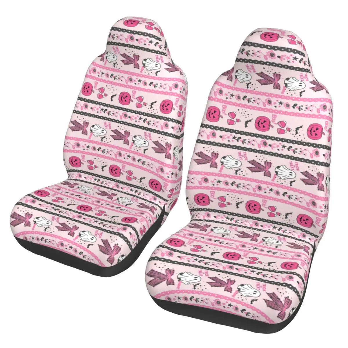 Pink Halloween Universal Car Seat Cover