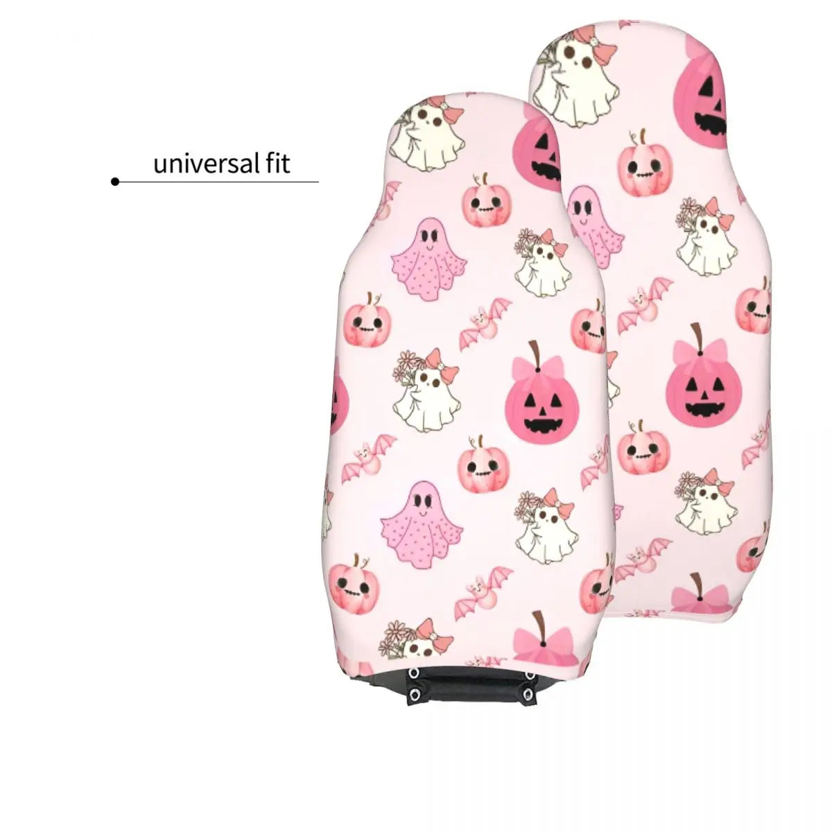 Pink Halloween Universal Car Seat Cover