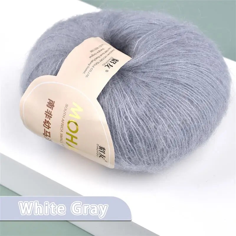 35colors 25g/Pc Mohair Yarn Extra Soft Warm Baby Wool Crochet Yarn For Hand Knitting Sweater Shawl Scarf DIY Material Supplies