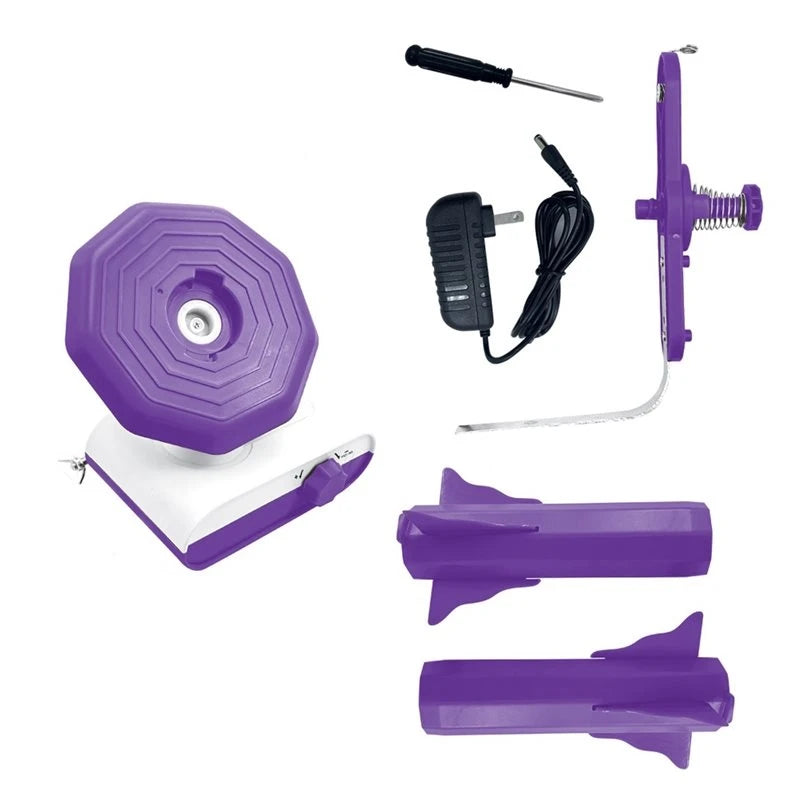 Dual Roller, 5.0 Upgraded For Crocheting Electric Yarn Winder, Super Strong Tension Ideal For Home Studio-AT30