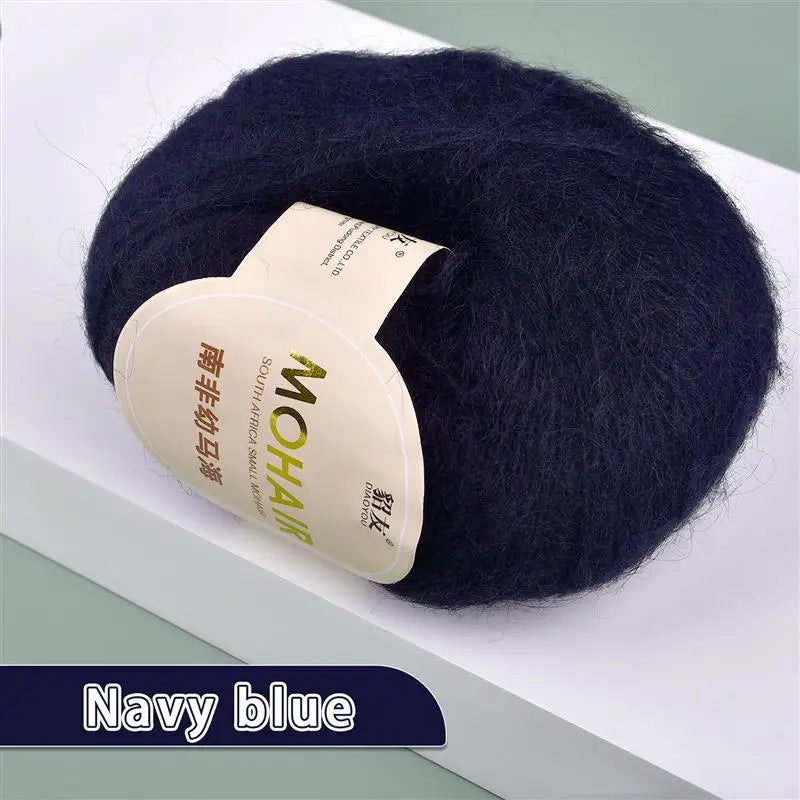 35colors 25g/Pc Mohair Yarn Extra Soft Warm Baby Wool Crochet Yarn For Hand Knitting Sweater Shawl Scarf DIY Material Supplies