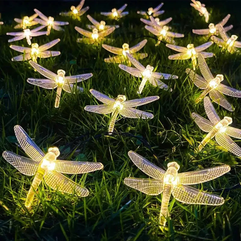 LED Battery Powered Dragonfly String Lights 1PC 1.5M 10