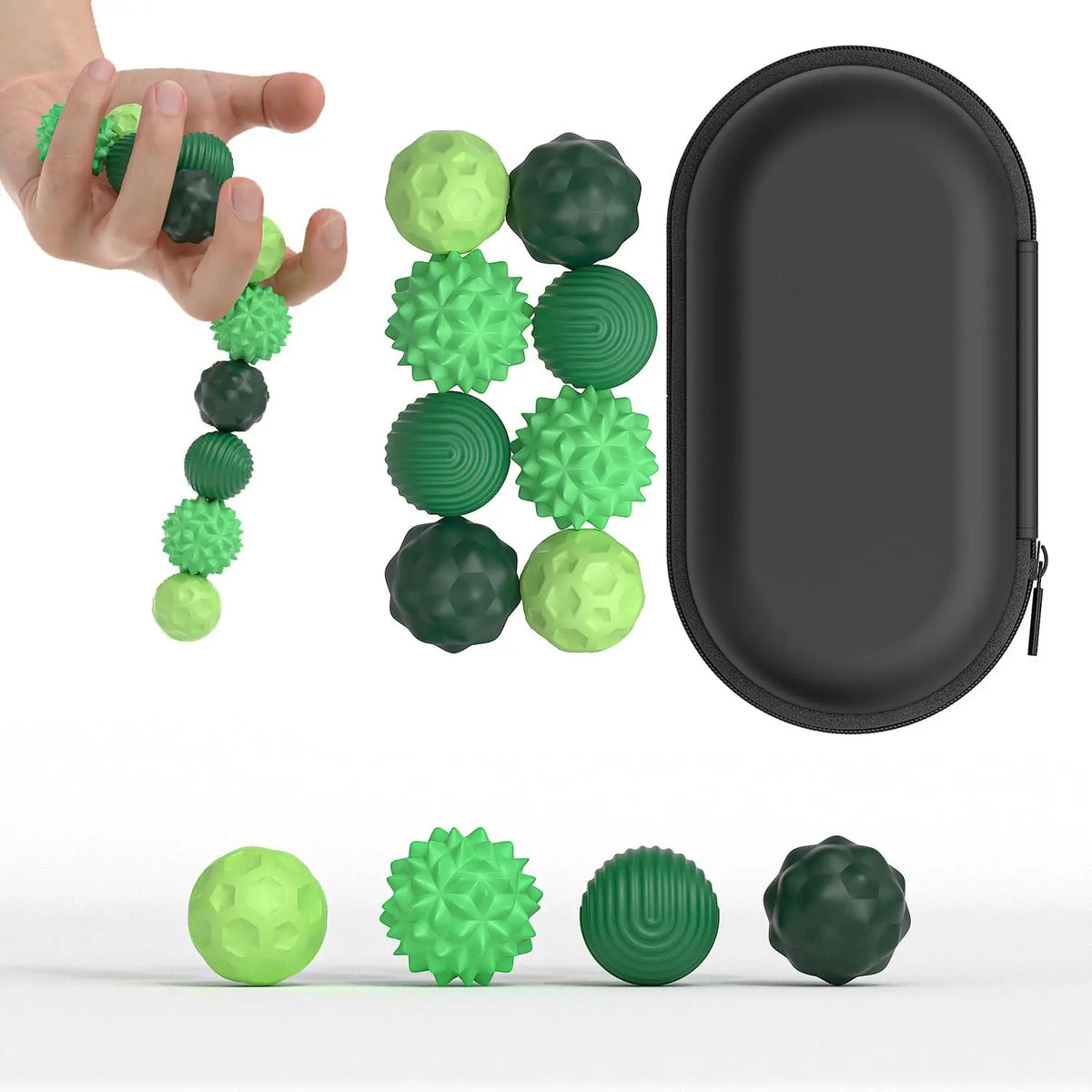 Silicone Magnetic Sensory Balls Fidget Toy Worry Balls Autism Calming Fidgeting Toys Anxiety Relief Stress Sensory Toy