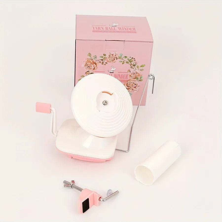 1PC Pink/Purple Yarn Winder Winding Tool for Crochet And Handmade Crafts Knitting Assistant Tool