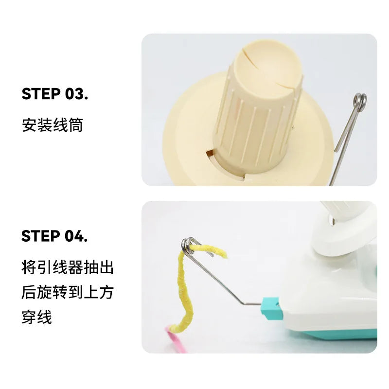Small Household Ball Sorting Manual Hand Cranked Yarn Weaving And Winding Machine
