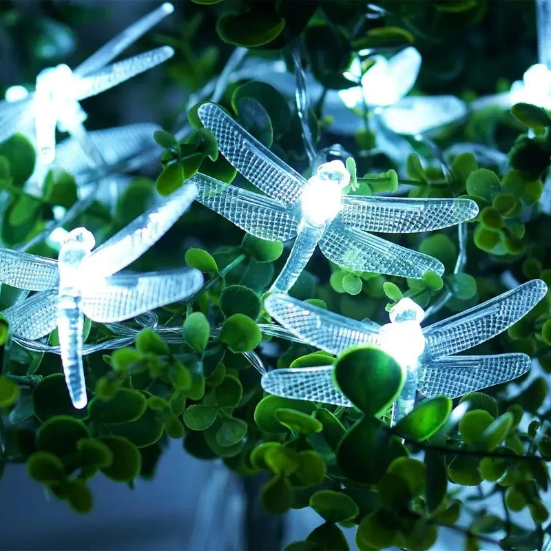 LED Battery Powered Dragonfly String Lights 1PC 1.5M 10