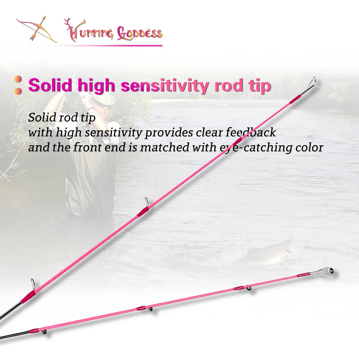 Hunting Goddess 1.35/1.5/1.68/1.8m 5 Feet UL Supper Light Pink