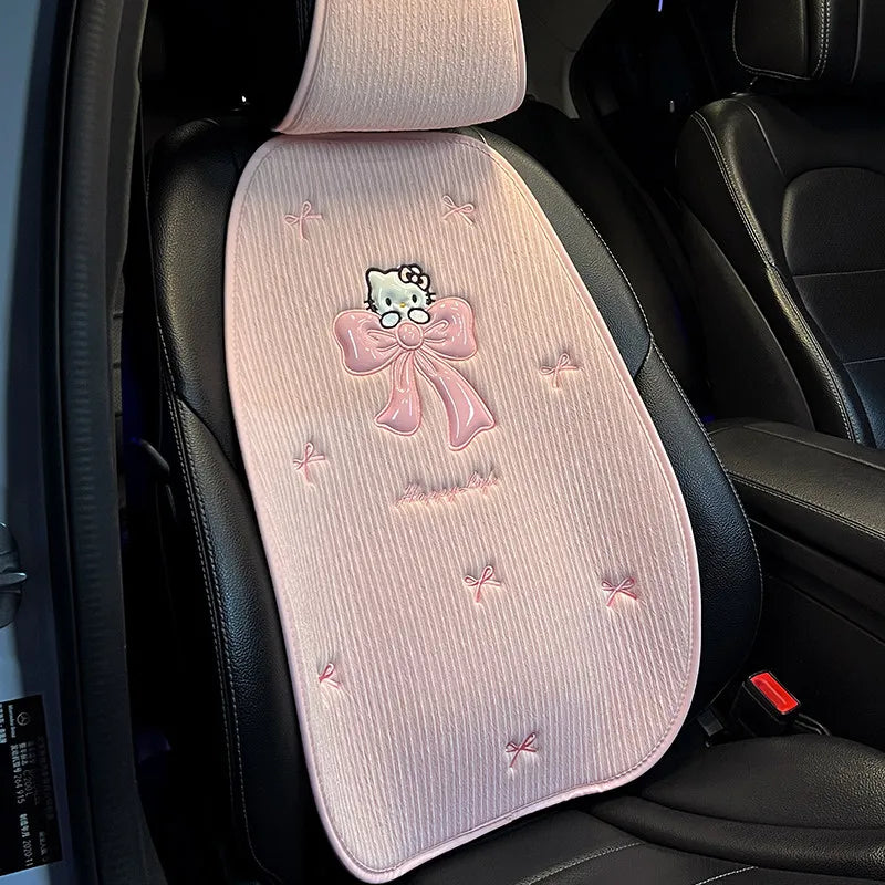 Hello Kitty Car Seat Cover Breathable Pad Mat For Auto Chair Cushion Car Front Seat Cover Four Seasons Anti Slip Mat