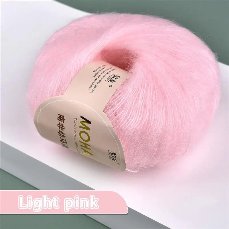 35colors 25g/Pc Mohair Yarn Extra Soft Warm Baby Wool Crochet Yarn For Hand Knitting Sweater Shawl Scarf DIY Material Supplies