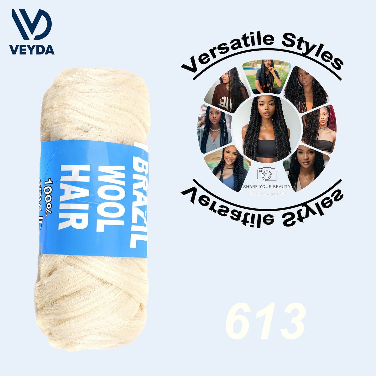 Brazilian Wool Hair for Jumbo Braids Acrylic Yarn African Crochet Hair Senegalese Twist Crochet Hair Soft Faux Hair Extensions