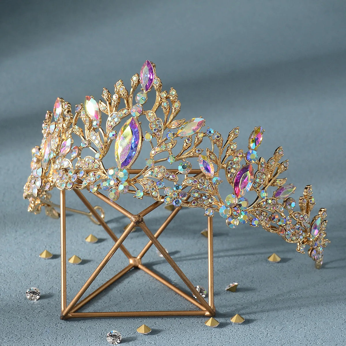 Children's little princess crown hairpin, birthday performance decorative headdress, bridal headdress with high quality