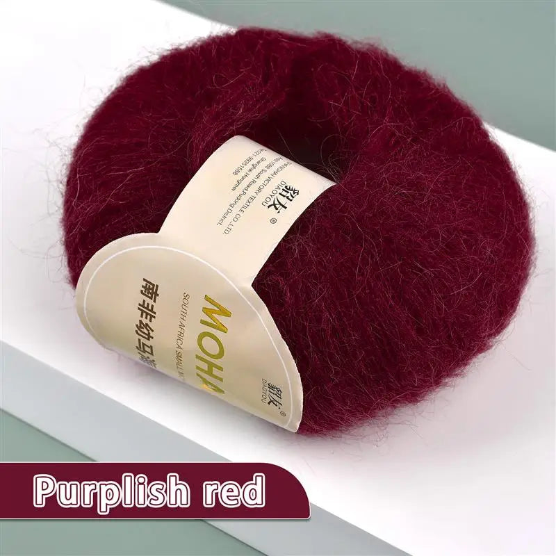 35colors 25g/Pc Mohair Yarn Extra Soft Warm Baby Wool Crochet Yarn For Hand Knitting Sweater Shawl Scarf DIY Material Supplies