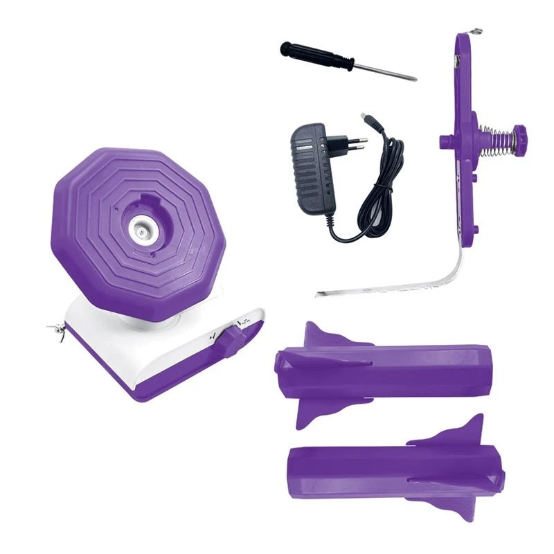 Dual Roller, 5.0 Upgraded For Crocheting Electric Yarn Winder, Super Strong Tension Ideal For Home Studio-AT30