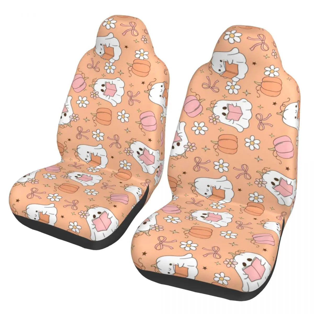 Pink Halloween Universal Car Seat Cover