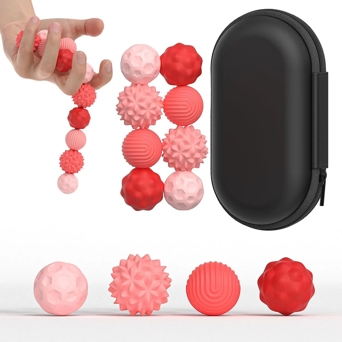 Silicone Magnetic Sensory Balls Fidget Toy Worry Balls Autism Calming Fidgeting Toys Anxiety Relief Stress Sensory Toy