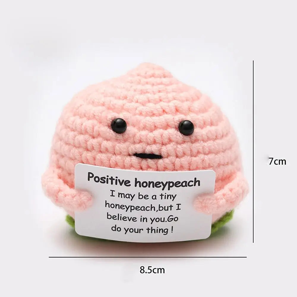 Knitted Positive Energy Potato Vegetable Fruit Pendant Knitting Wool Yarn Hand-Stitche Potato Potato Hug Pocket