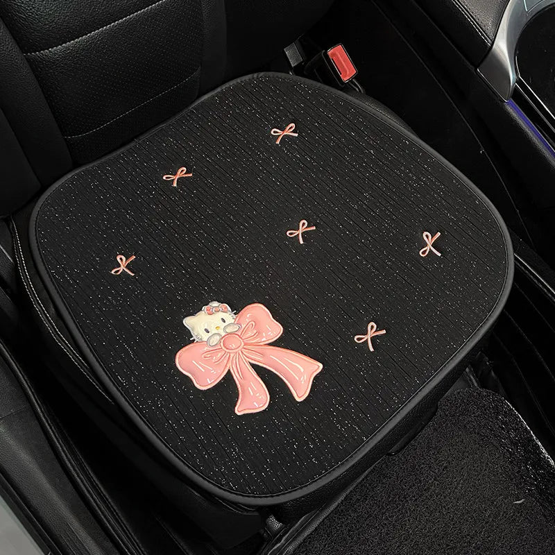 Hello Kitty Car Seat Cover Breathable Pad Mat For Auto Chair Cushion Car Front Seat Cover Four Seasons Anti Slip Mat