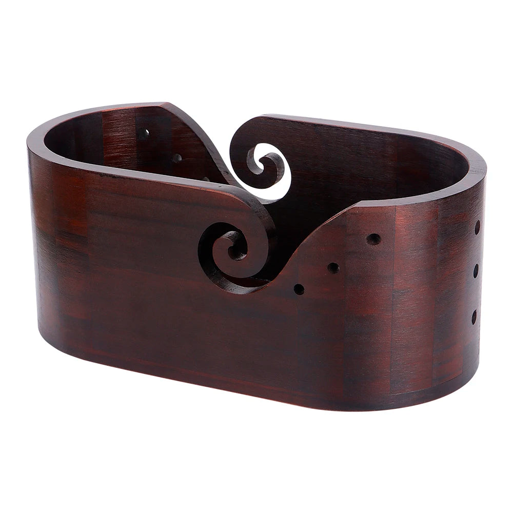 Large Capacity Wooden Yarn Bowl, Perfect for DIY Knitting & Crochet Projects, Ideal Home Storage Solution, Knitting Lovers Gift