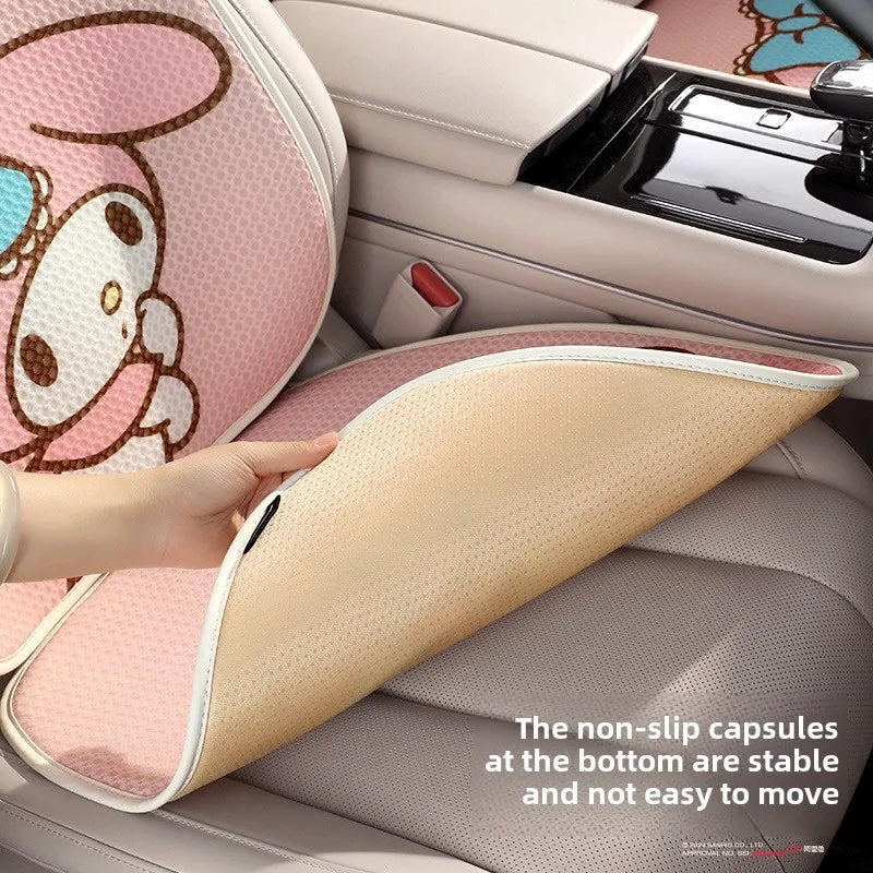 Hello Kitty Car Seat Covers Four Seasons Front/Rear Seat Protector Car Seat Cushion Pad Mat Auto Interior Accessories Universal