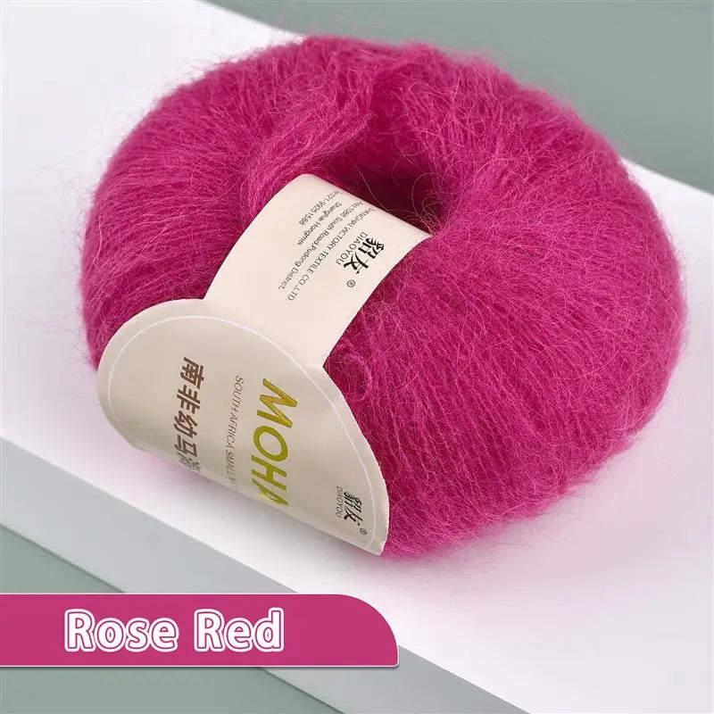 35colors 25g/Pc Mohair Yarn Extra Soft Warm Baby Wool Crochet Yarn For Hand Knitting Sweater Shawl Scarf DIY Material Supplies