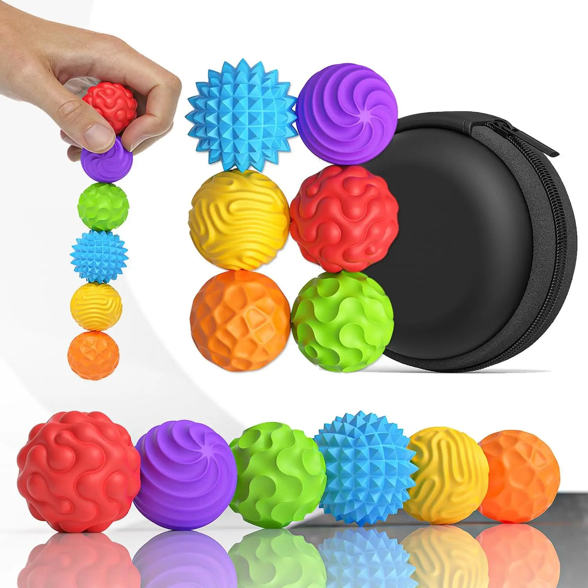 Silicone Magnetic Sensory Balls Fidget Toy Worry Balls Autism Calming Fidgeting Toys Anxiety Relief Stress Sensory Toy