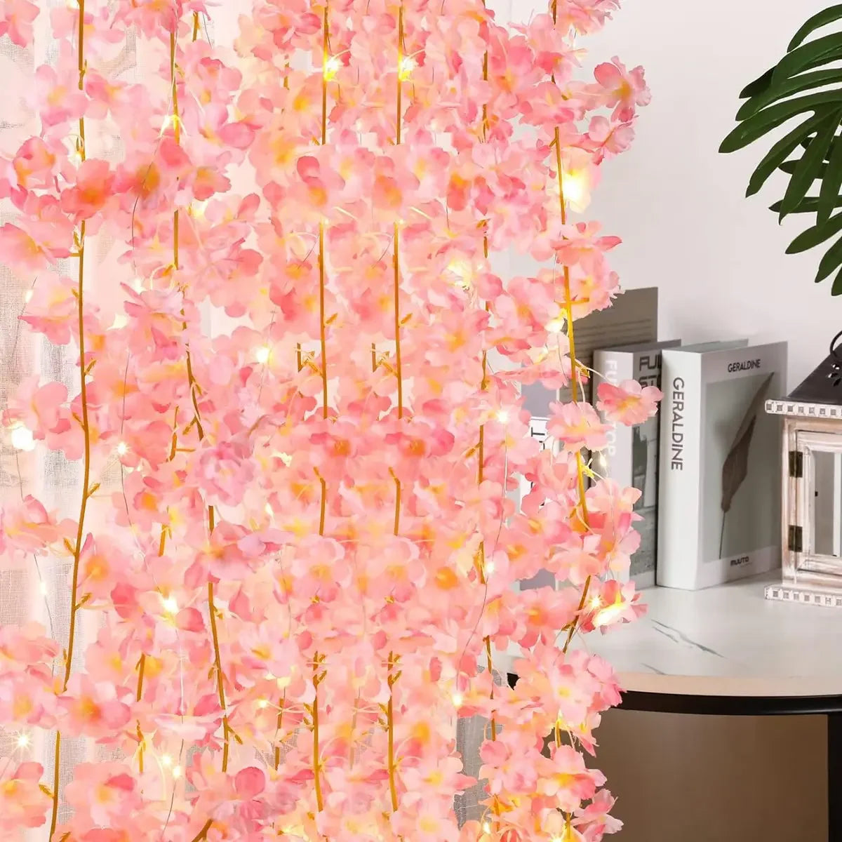 Artificial Cherry Blossom Vine Fairy Light LED String Light